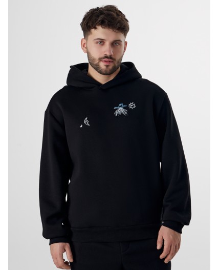 Худи черный +печать3