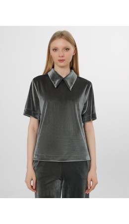 Поло глубокий зеленый