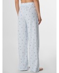 Брюки цветы на голубой полоске