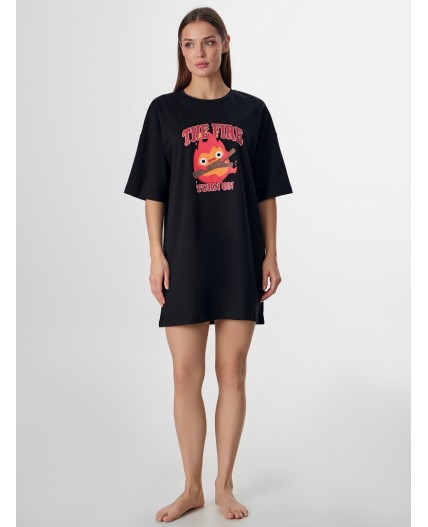 Туника черный +печать5