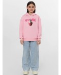 Анорак нежно -розовый +печать