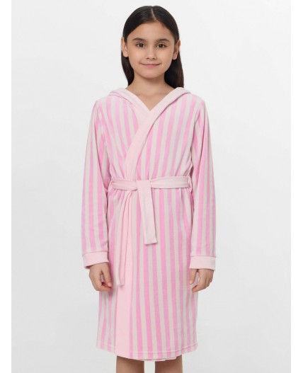 Халат розовая полоска