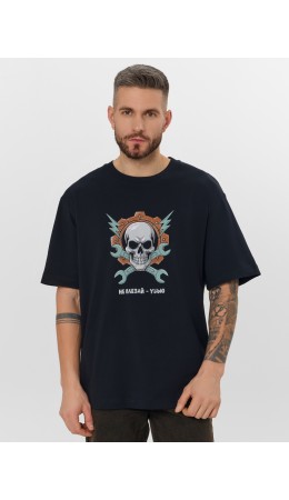 Футболка черный +печать4