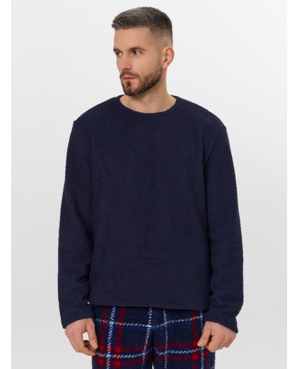 Комплект т.синий +красная клетка на т.синем