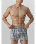 Трусы св.серая клетка +голубая клетка на т.синем