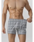 Трусы св.серая клетка +голубая клетка на т.синем