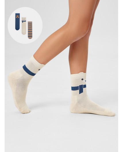 Носки нюдовый /капучино /джинсовый/