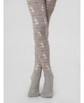 Колготки серый меланж