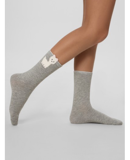 Носки серый меланж