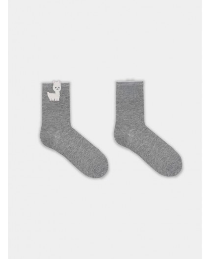 Носки серый меланж