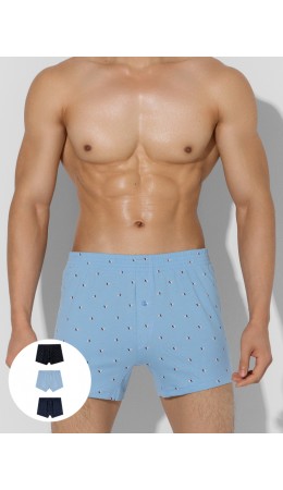 Трусы узор на п.голубом + узор на гл.синем +узор на черном