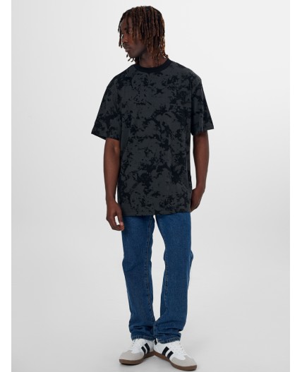 Футболка серая варка на черном