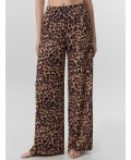 Брюки леопард на песочном