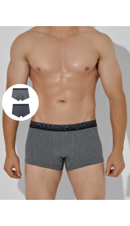 Трусы т.серый меланж 4348-F + графит