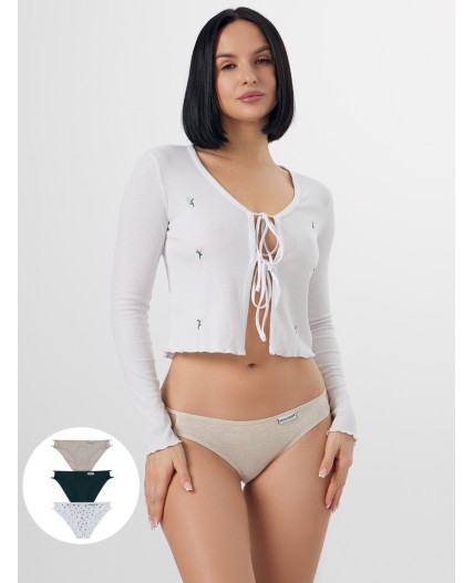 Трусы бежевый меланж