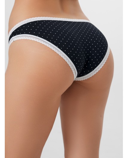 Трусы горошек на черном