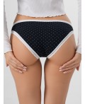Трусы горошек на черном
