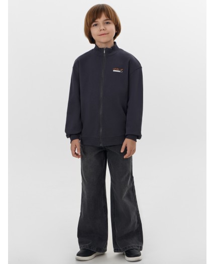 Толстовка графит +печать