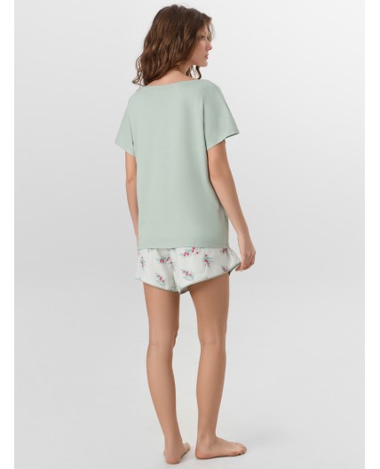 Комплект эдельвейс +веточки на мятном