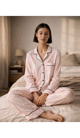 Комплект розовая полоска