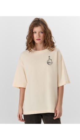 Футболка сливочное масло +печать1