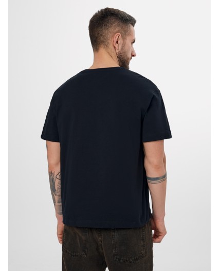 Футболка черный +печать2