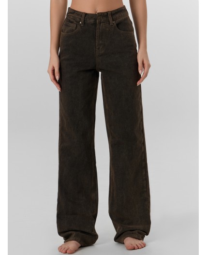 Брюки коричневый