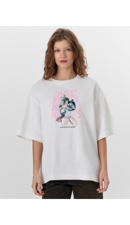 Футболка белый +печать22