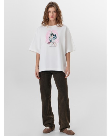 Футболка белый +печать22