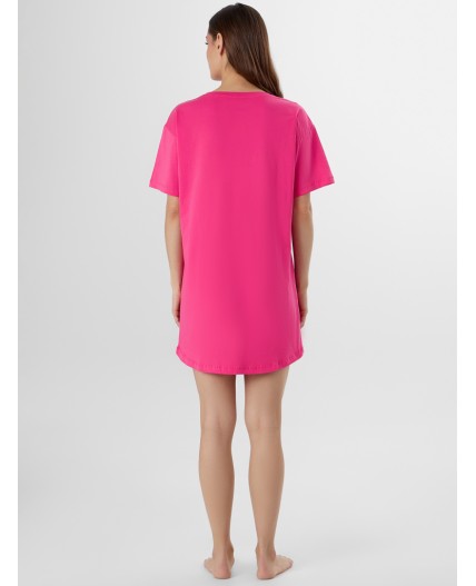 Сорочка розовый +печать2