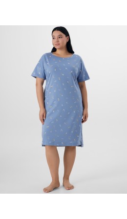 Сорочка бокальчики на синем