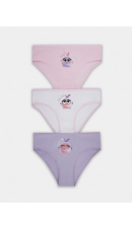 Трусы белый +печать