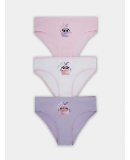 Трусы белый +печать