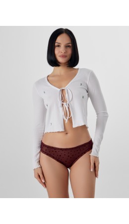 Трусы звезды на бордовом