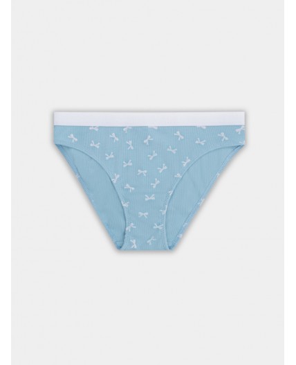 Трусы бантики на голубом