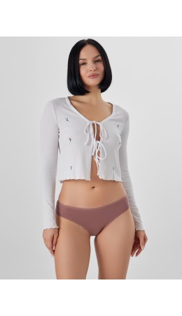 Трусы кофейно -розовый