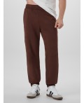 Брюки ACID WASH шоколадный1