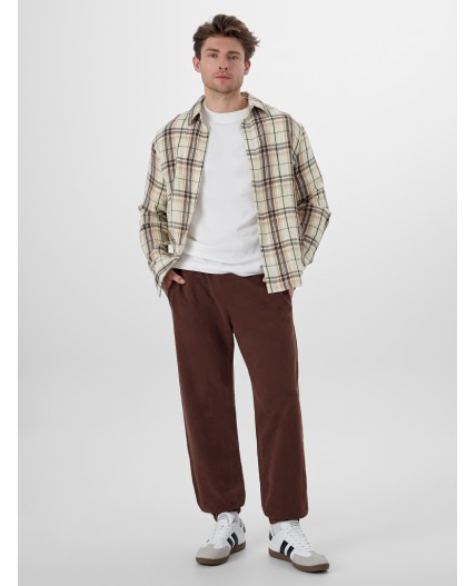 Брюки ACID WASH шоколадный1