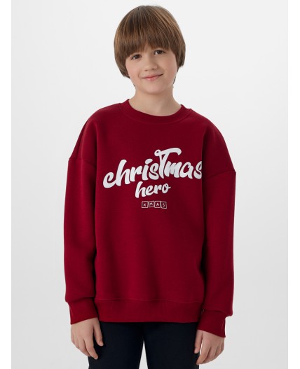 Свитшот т.бордовый +печать