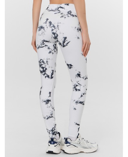 Легинсы тай-дай на белом