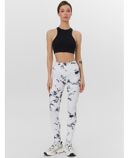 Легинсы тай-дай на белом
