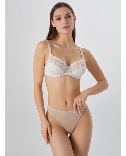 Бюстгальтер бежевый меланж