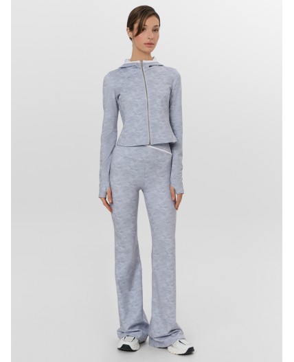 Толстовка серый меланж +печать