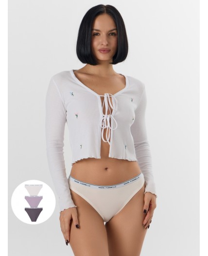 Трусы молочный +морской туман +макадамия