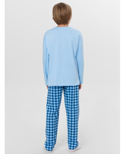 Комплект небо +сине -голубая клетка