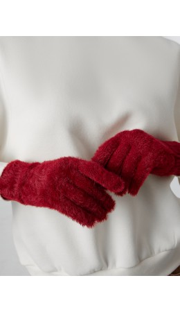 Перчатки бордо