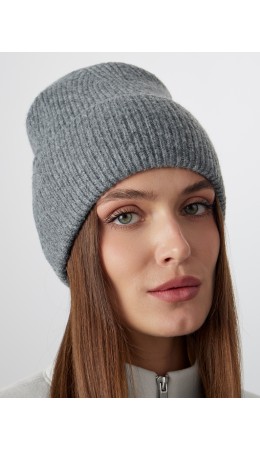 Шапка серый туман
