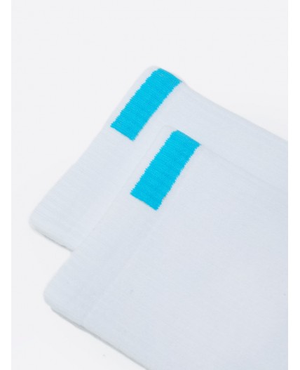 Носки белый /бирюзовый