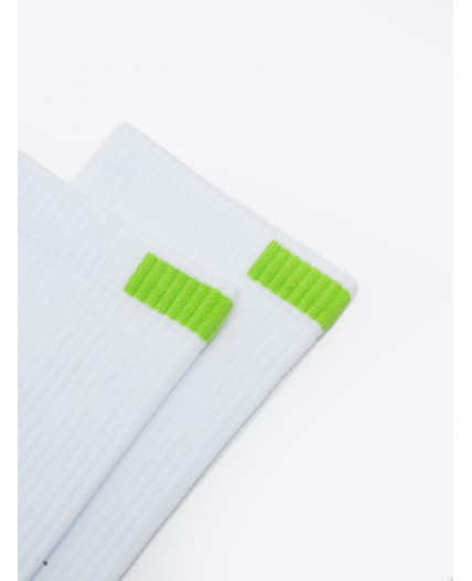 Носки белый /салатовый