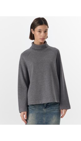 Джемпер серый меланж Gulle 4654-D